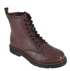 Botte en cuir pour femme - Dolly - Bourgogne
