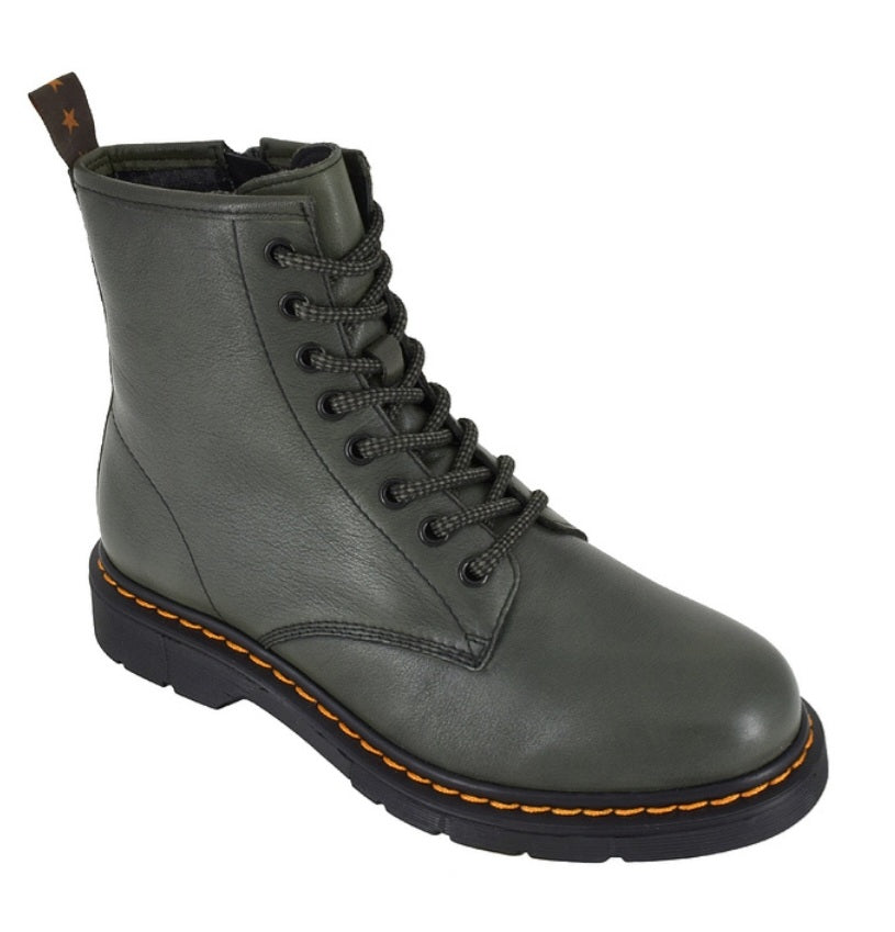 Botte en cuir pour femme - Dolly - Vert